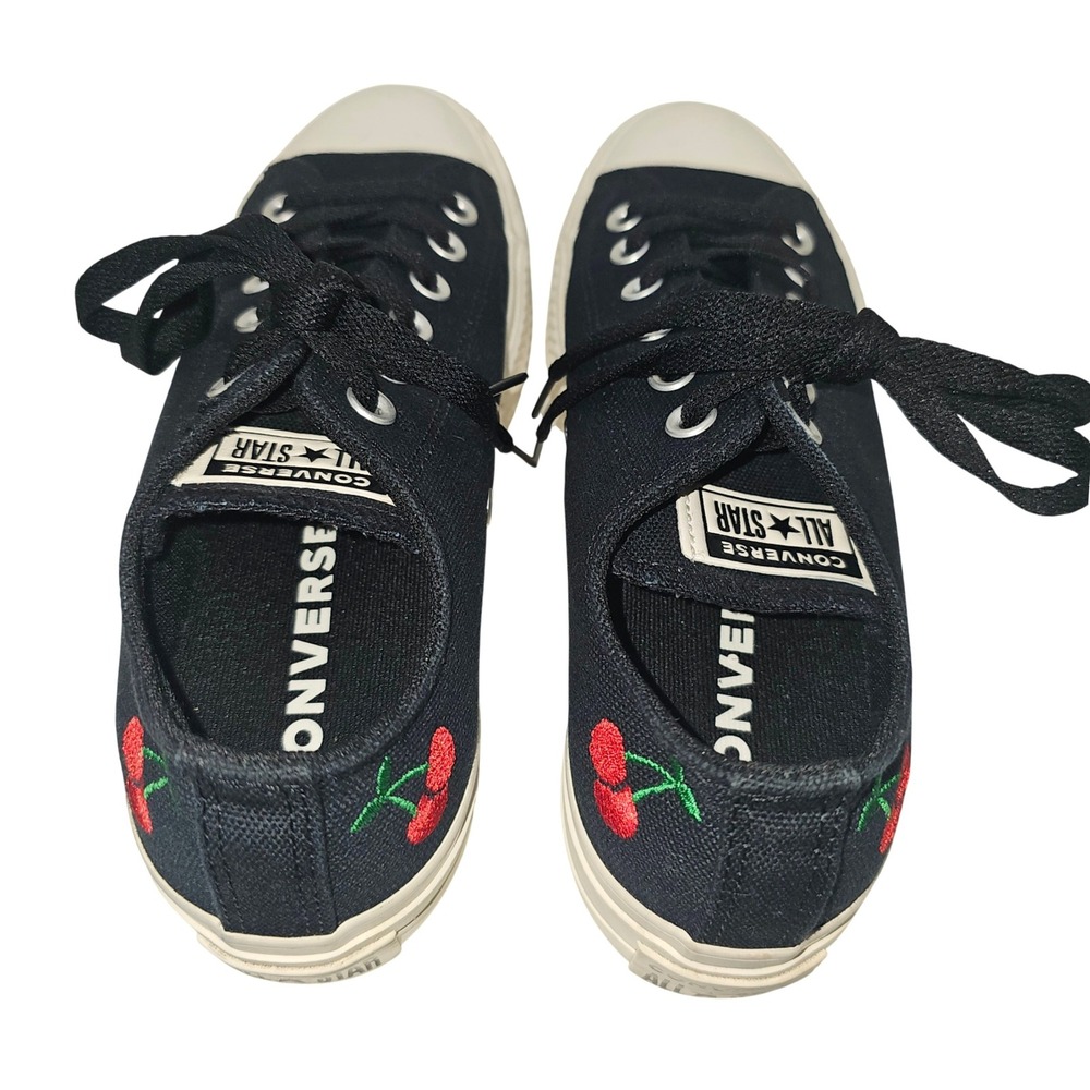 Converse Women's Chuck Taylor All Star Lift‎ Ox Egret/black/red US 7 - Picture 7 of 9